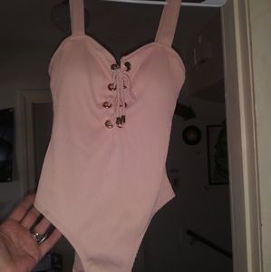 Pink bathing suit